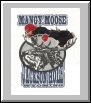 The Rough Rider lands on the moose